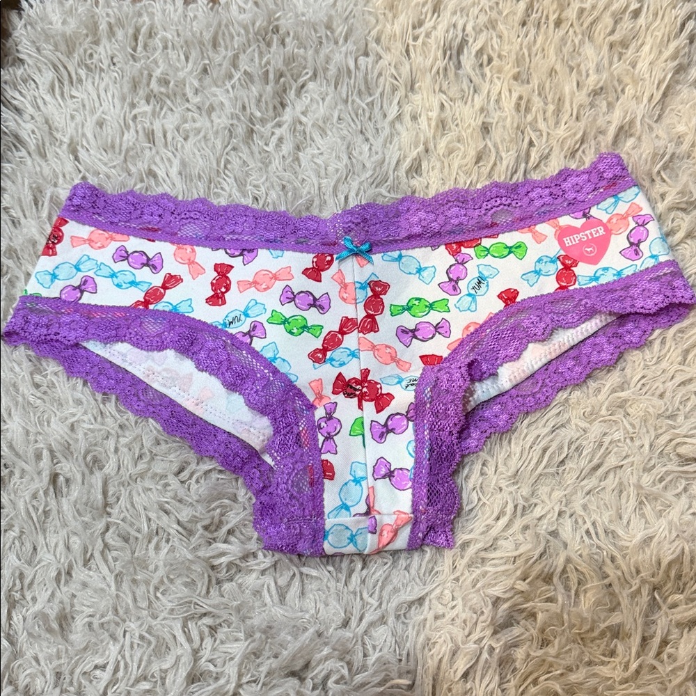 NWT VTG Victoria’s Secret PINK Collection LRH Cotton Cheeksters Candy X-Small